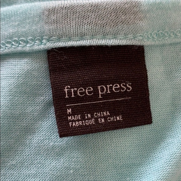 FREE PRESS Delicious Umbrella Drink Print Tee M - Picture 4 of 4